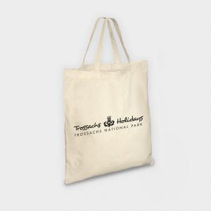 The Green & Good  Natural Cotton eco shopper with short handles