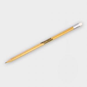 Crayon en bois avec gomme - Bois certifié durable