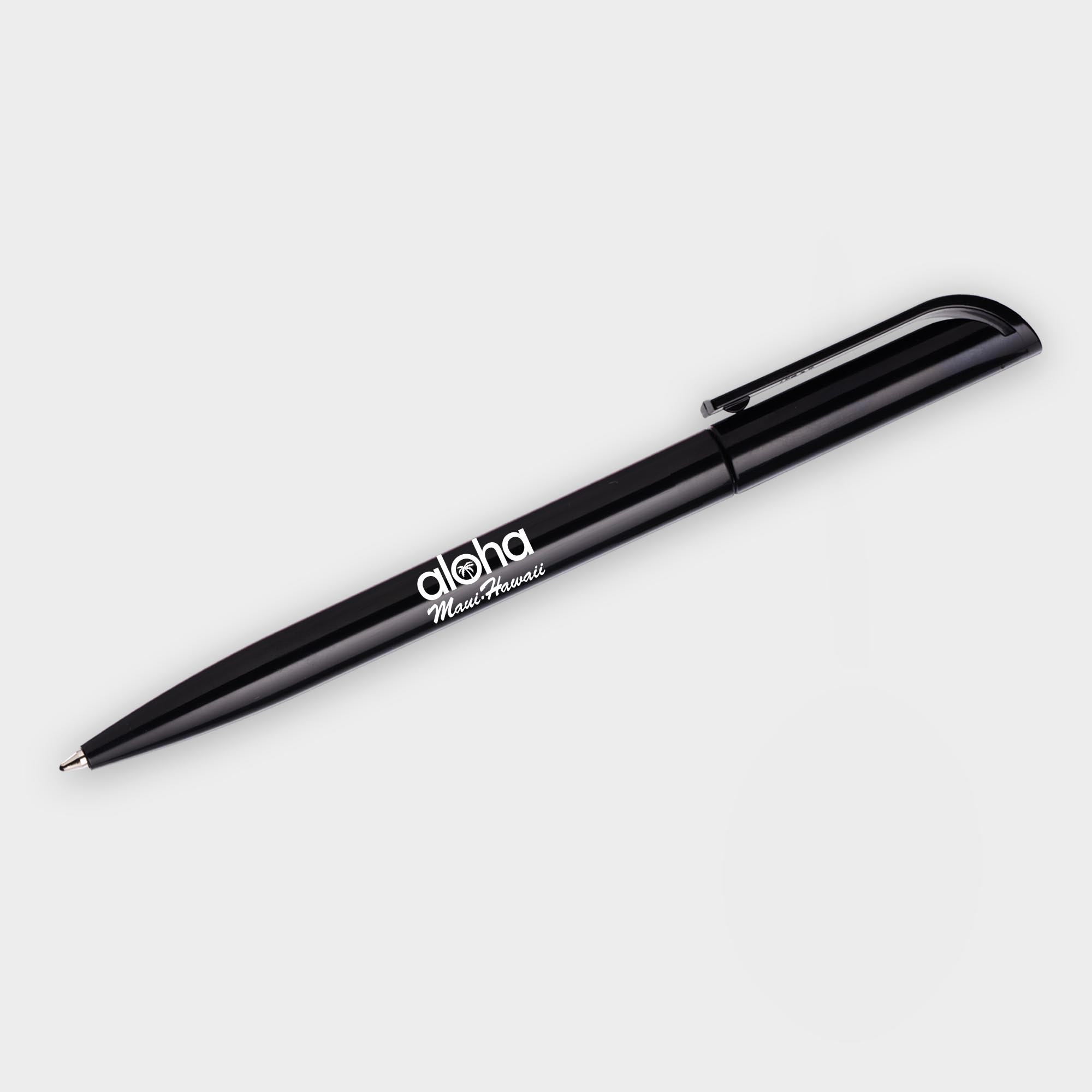 The Green & Good Eclipse Pen made from recycled CD cases. Twist action retractable pen, available in a variety of colours. Black ink as standard. Black