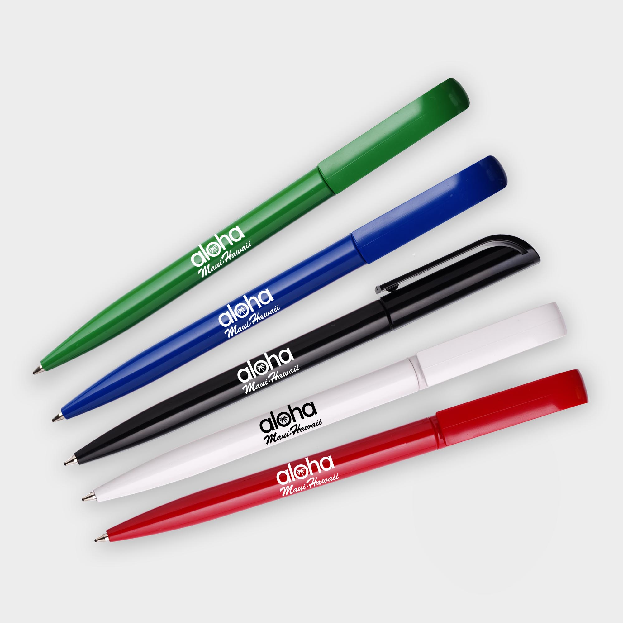 The Green & Good Eclipse Pen made from recycled CD cases. Twist action retractable pen, available in a variety of colours. Black ink as standard.