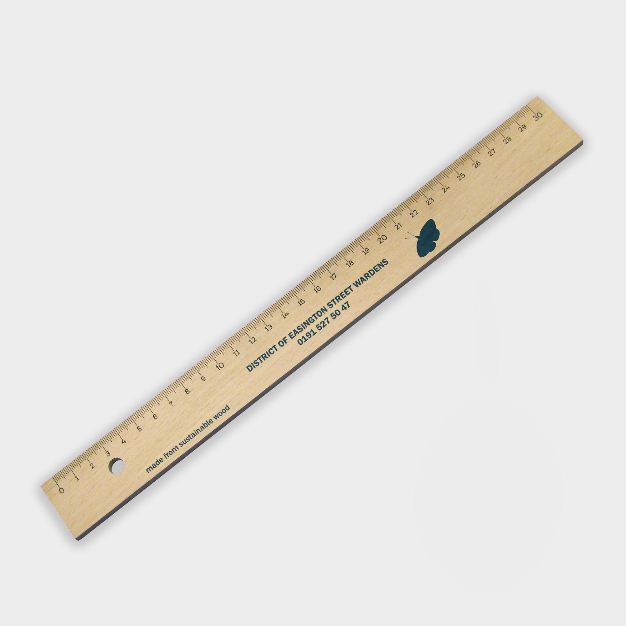 The Green & Good Sustainable Wooden Ruler is made from European sustainable timber. Comes as standard with 30cm graduations pre-printed in cm and with a metal insert.