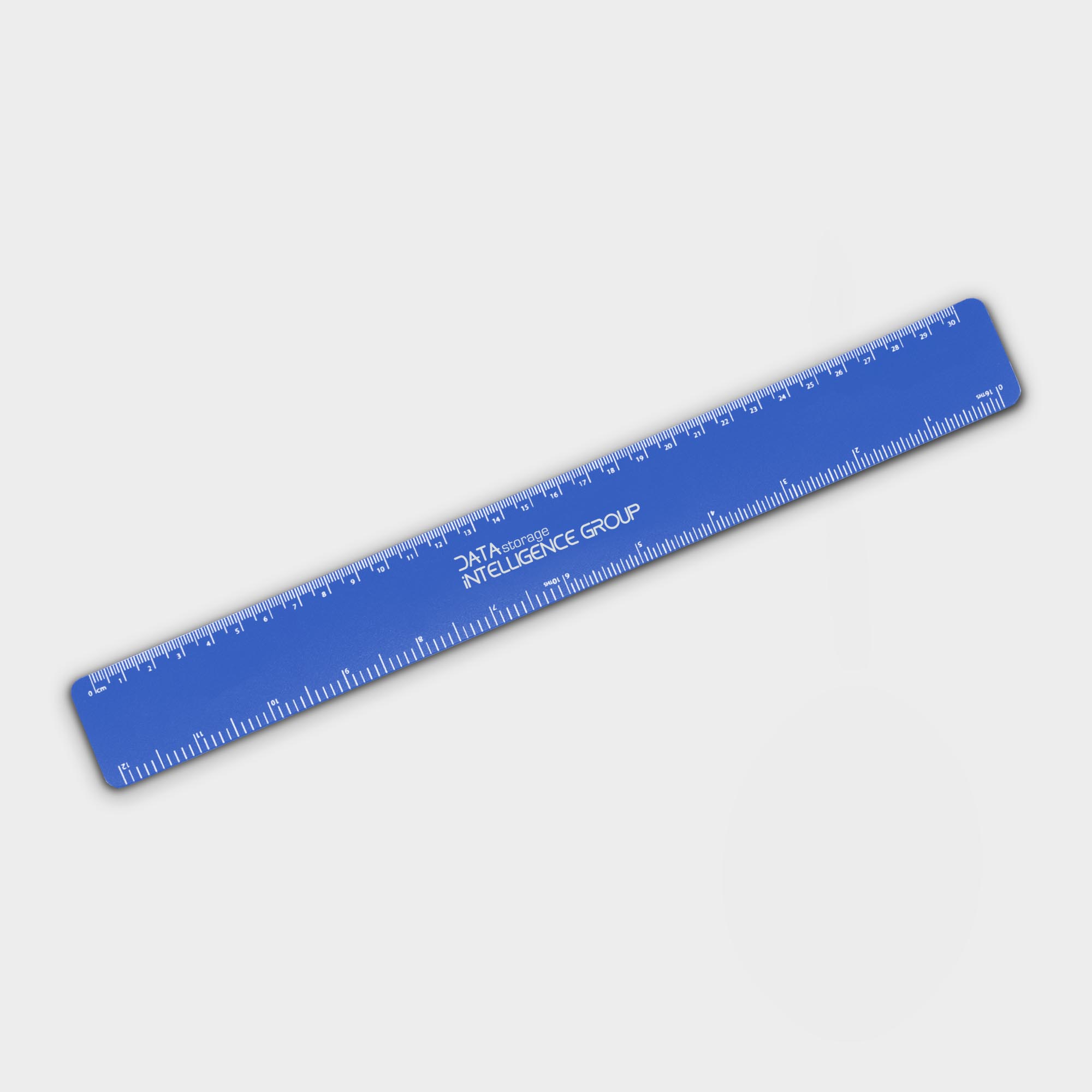 The Green & Good 30cm Flexi Ruler is made from recycled polypropylene. Made in the UK, it is very thin and light, perfect for mailers and as a give-away. Available in a selection of colours. 1 colour print only as standard. Digital print is only available on the white ruler. Royal Blue