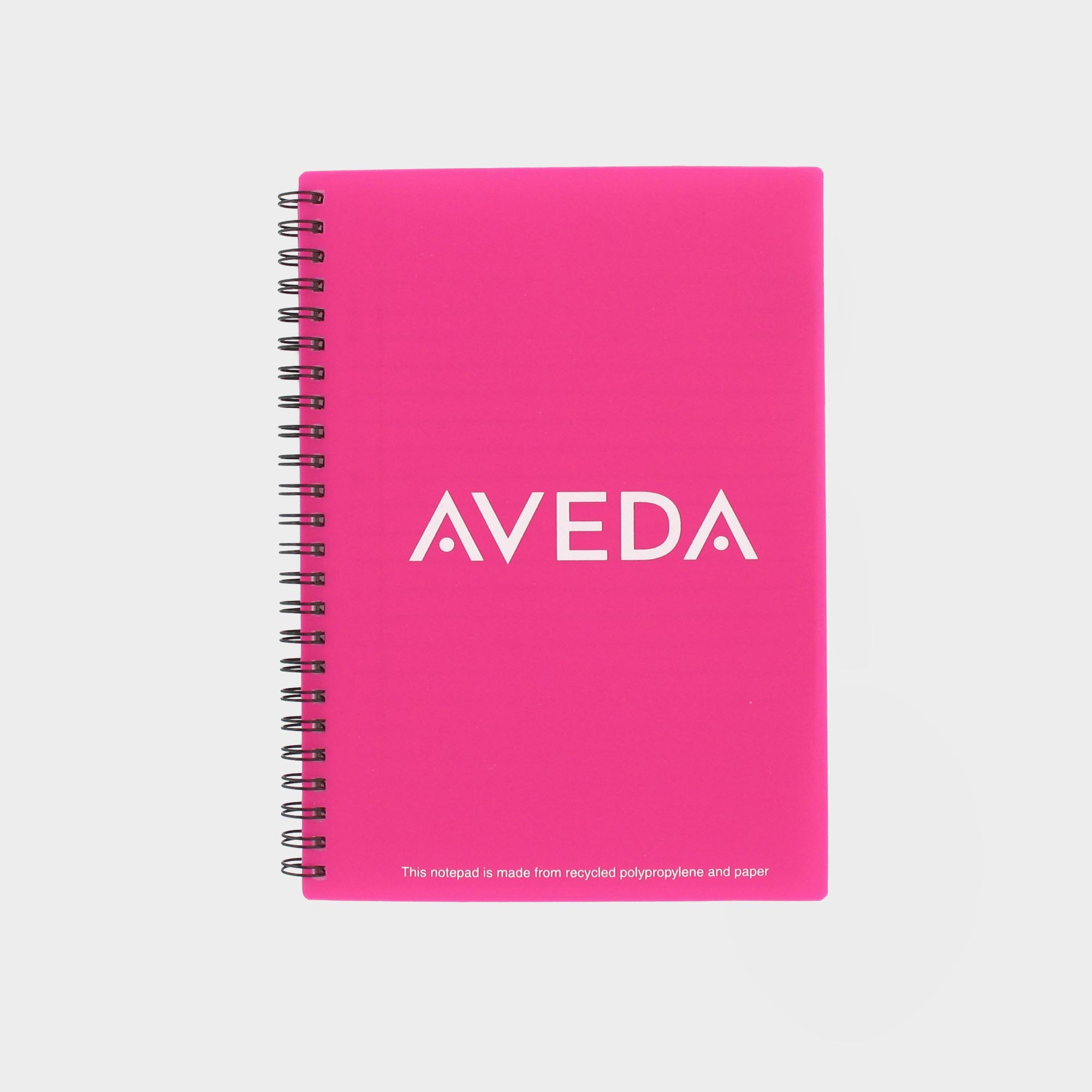 The Green & Good Polypropylene Notebook comes with recycled paper - size A5. The front and back cover is made from recycled polypropylene (500 microns), the sheets are 80gsm. Comes wirebound with 50 sheets as standard. Please contact us if you require a bespoke number of sheets. Pink