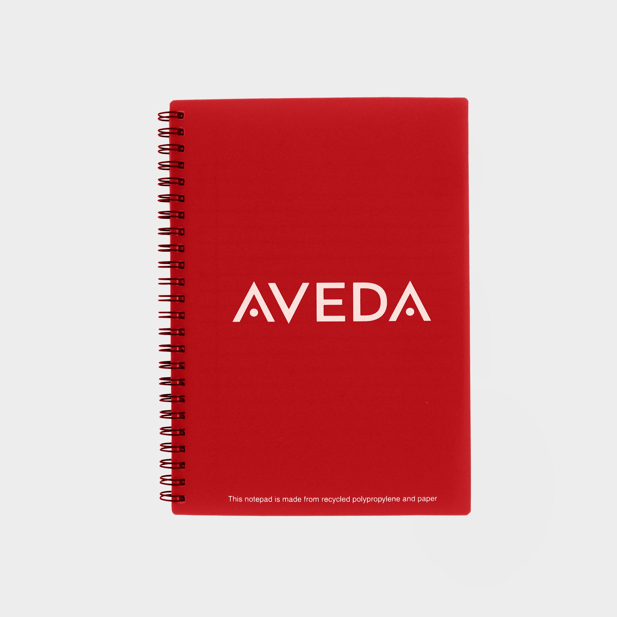 The Green & Good Polypropylene Notebook comes with recycled paper - size A5. The front and back cover is made from recycled polypropylene (500 microns), the sheets are 80gsm. Comes wirebound with 50 sheets as standard. Please contact us if you require a bespoke number of sheets. Red