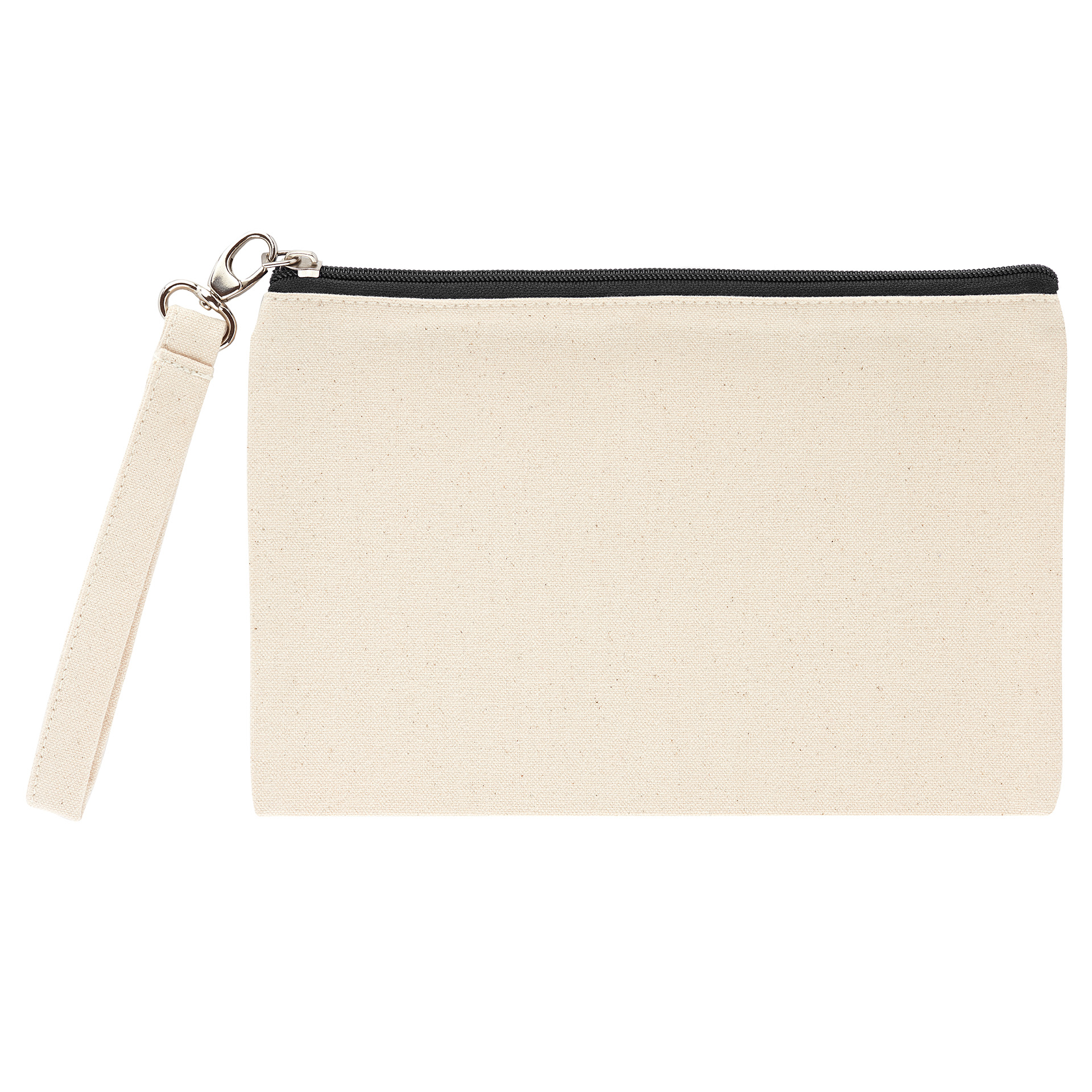 The Green & Good Ascot Cosmetics Pouch is made from Fairtrade & Organic cotton canvas which is natural and unbleached. Practical and chic, it comes with 3 different zip options (natural, black or navy). Quality chrome clip and detachable cotton handle. Ethically produced in India in an audited factory. 10oz / 280gsm Fairtrade & Organic cotton. Natural / Black