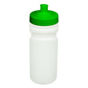 The Green & Good Sports-Bottle made from biodegradable plastic. An eco-friendly and reusable water bottle with 500ml capacity. Great print area and practical finger grip handle. Made in the UK and comes with a recyclable coloured lid as standard. Not suitable for hot liquids. Lid is available in up to 11 different colours. Green