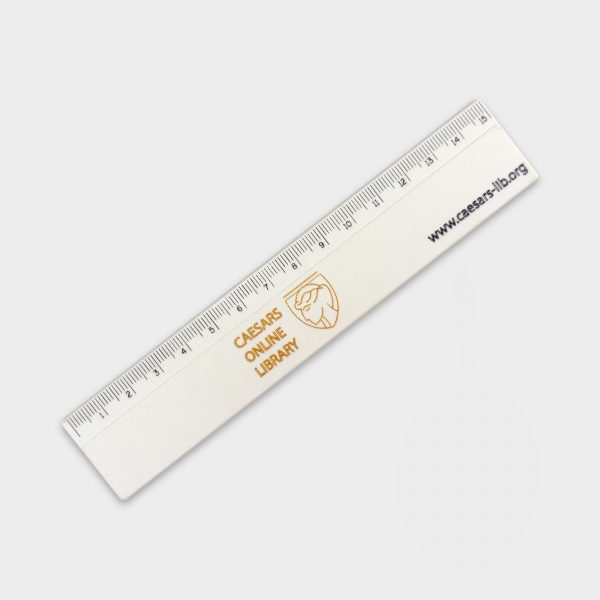 The Green & Good 15cm Digital Ruler is made from recycled plastic. Made in the UK, it is sturdy and durable. Available in white only with a digital print as standard. Graduations are pre-printed in black.