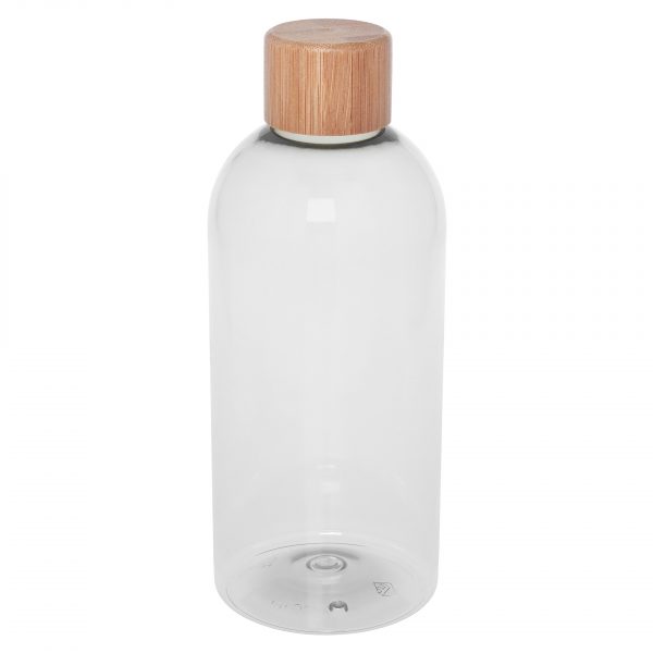 The Green & Good Bottle made from recycled PET. An eco-friendly and reusable water bottle made from old plastic bottled. 500ml capacity. Great print area and very nice & modern design. Made in the EU and comes with a biodegradable bamboo lid as well. Not suitable for hot liquids..