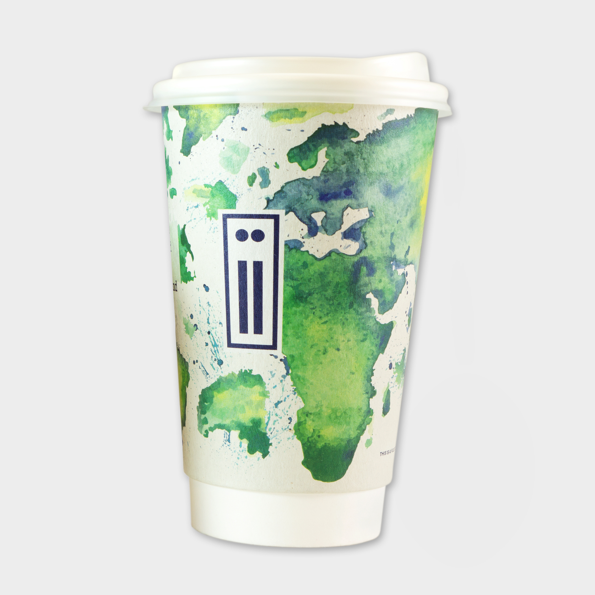 The Green & Good 16oz Eco To-Go-Papercups made with a water-based barrier coating. 100% recyclable and an eco-friendly and sustainable option for coffee shops,  catering and event companies. Double walled for easier handling of hot liquids. Made in the EU. Comes with a recyclable PS lid as standard.